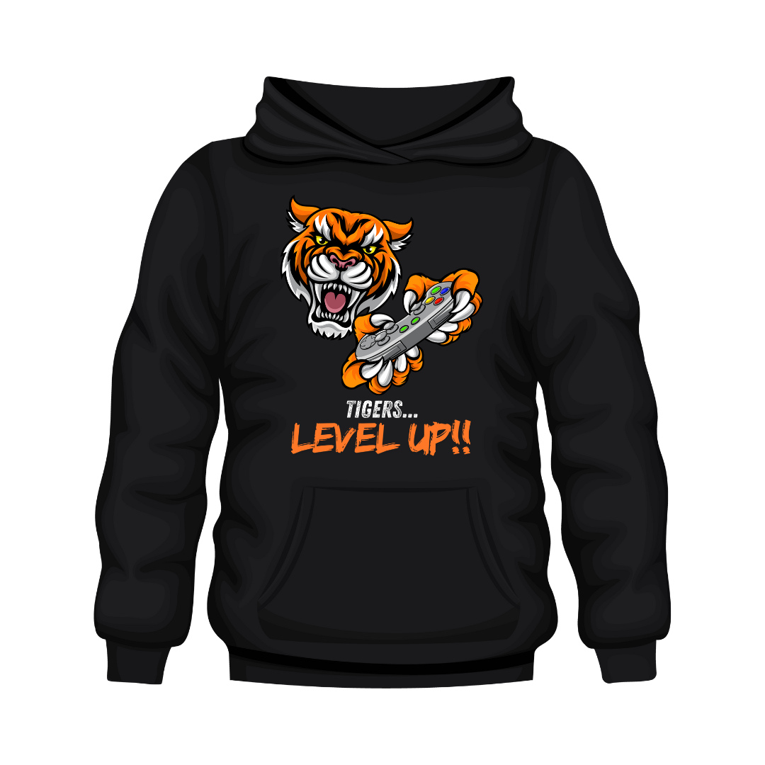 Tiger Gamer Level Up Hoodie animated